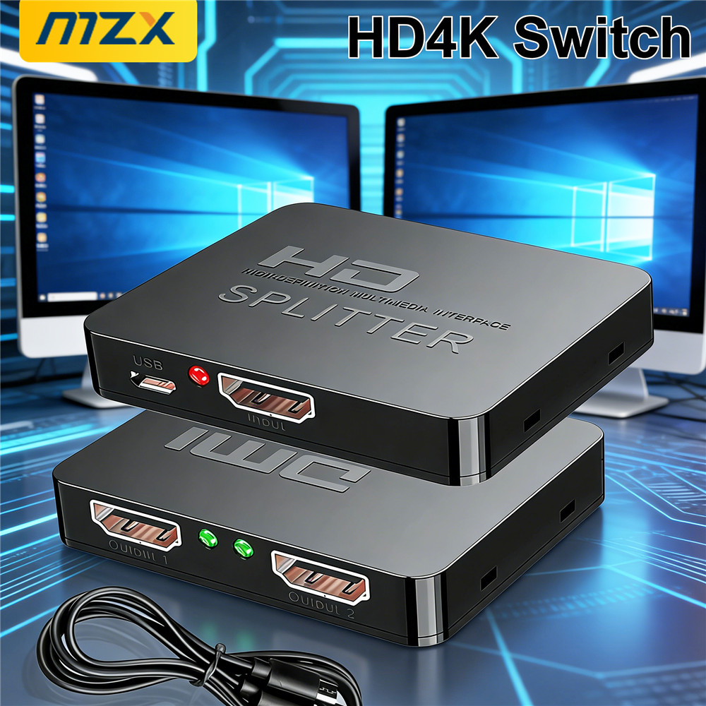 Laptop Accessories Display - HDMI-совместимый видеопереключатель 1 вход/2 выхода 4K,