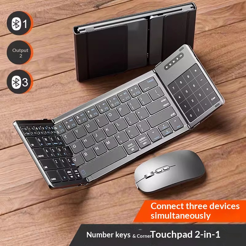 Laptop Ergonomic Accessories - Беспроводная Bluetooth-клавиатура Mengzu Tri Fold с