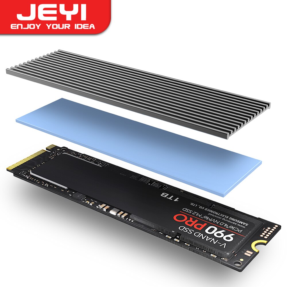 Laptop Accessories Cooling Pad - Радиатор SSD JEYI M.2, алюминиевый радиатор