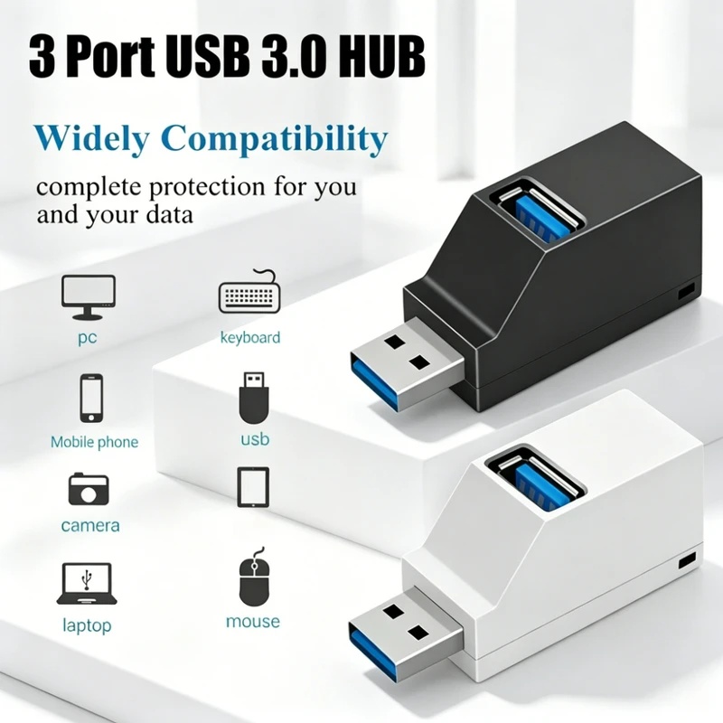 USB-хаб с 3 портами (USB 3.0/2 – обзор и цена Laptop Accessories For Programmers