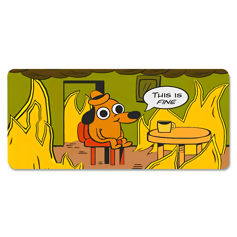 Коврик для мыши This Is Fine D – обзор и цена Laptop Accessories Toys