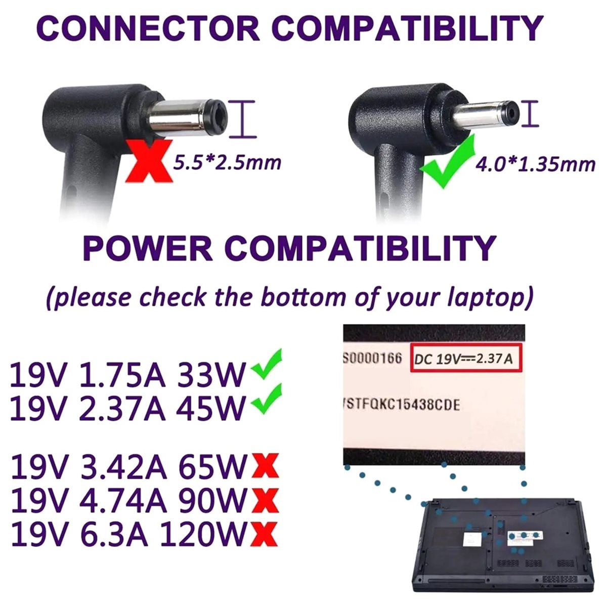 【TODAY-BUY】~@ 19V 2.37A 45W 4. – обзор и цена Laptop Accessories To Buy