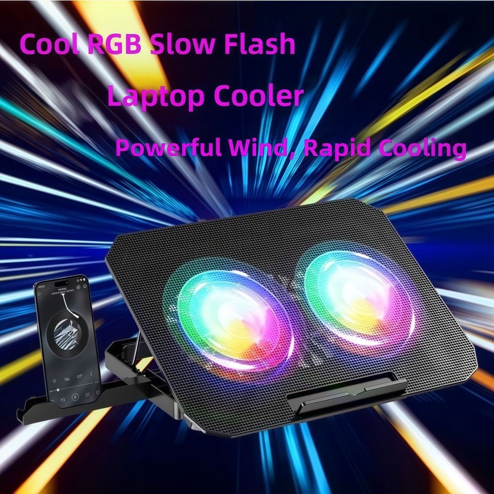 Двухвентиляторная RGB-подставк – обзор и цена Laptop Accessories Cooling Pad