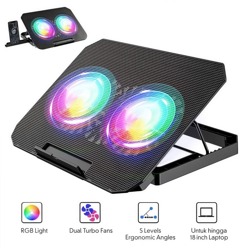 Двухвентиляторная RGB-подставк – обзор и цена Laptop Accessories Cooling Pad