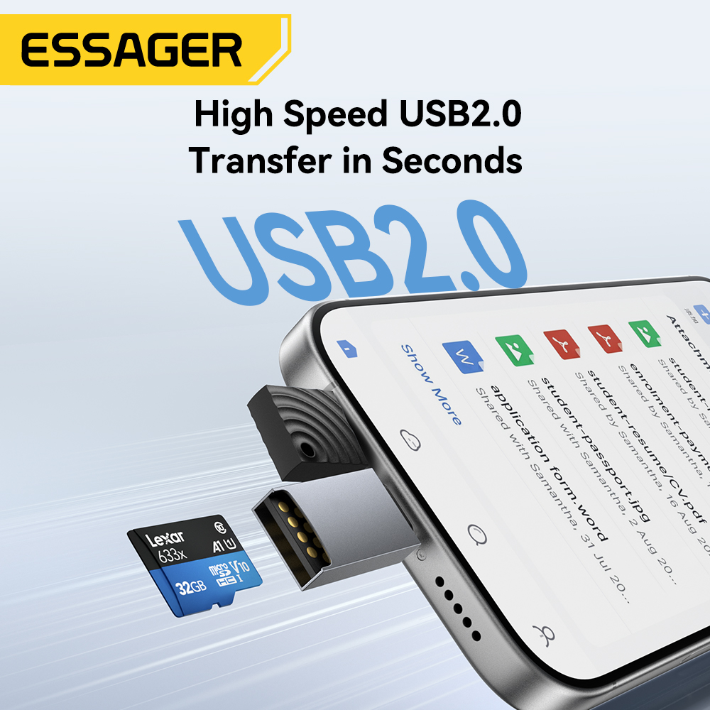 Essager 2 в 1 TF SD Card Reade – обзор и цена Laptop Accessories For Programmers