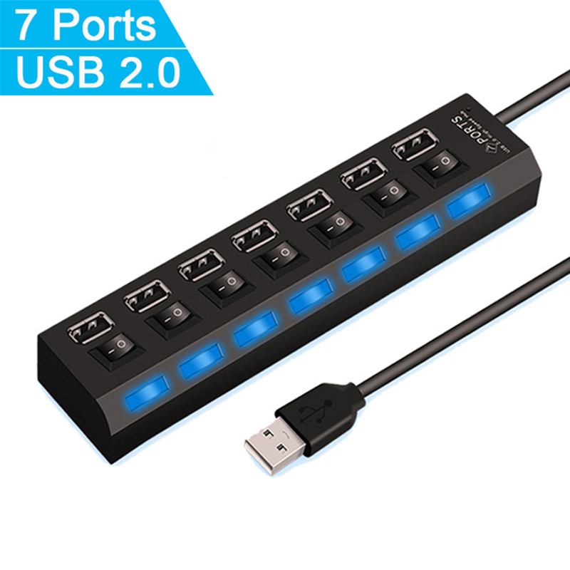 7-портовый USB 2.0-хаб-разветв – обзор и цена Laptop Accessories All